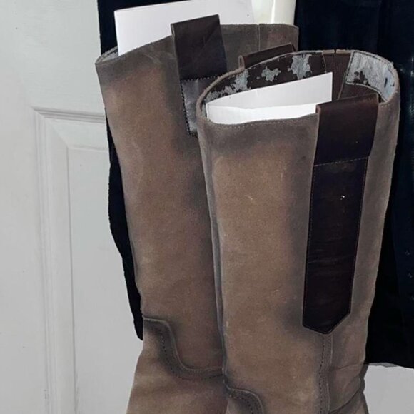 Dr scholl Moonshine Boots Chunky Heel Boho distressed Nordstrom Cowboy boot - Picture 5 of 6